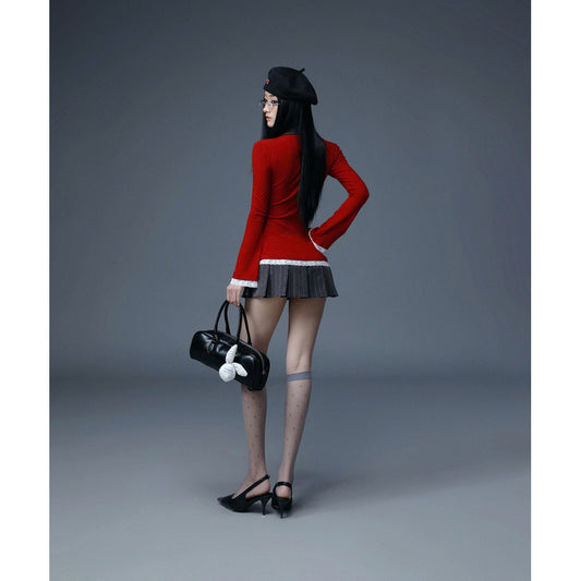 Red Shirt-Hybrid Jersey Dress