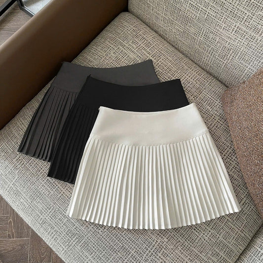 Gold Pleated Skirt