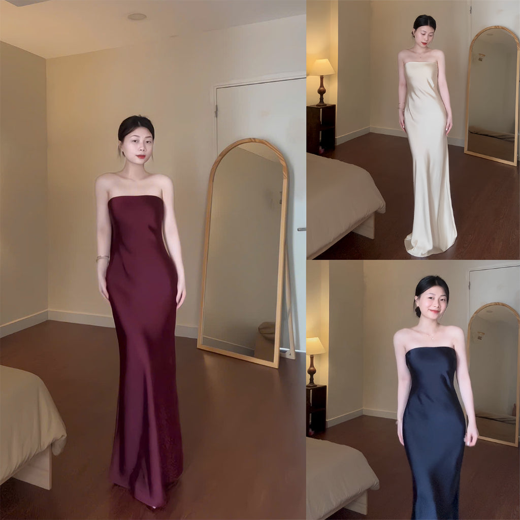 Silk Bustier Dress