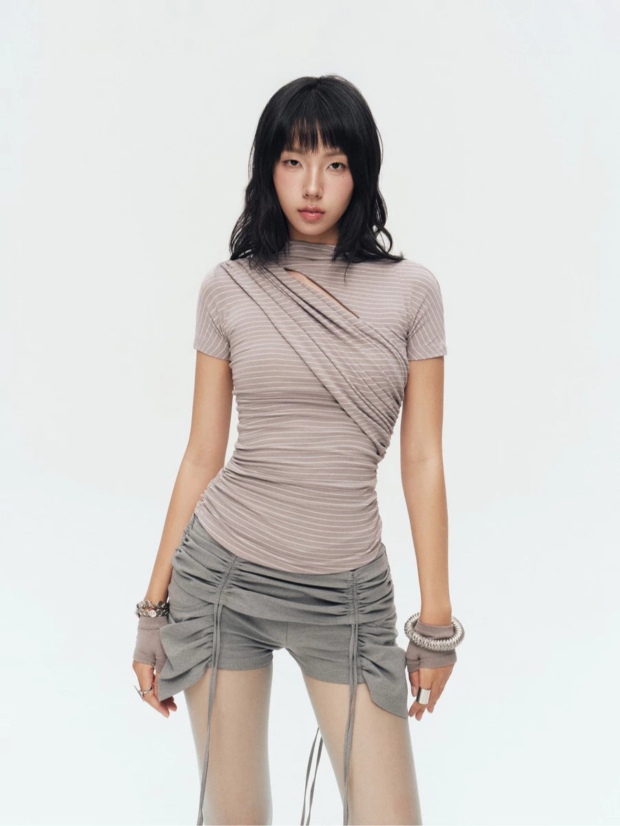 MONTY TOP (GREY STRIPES)