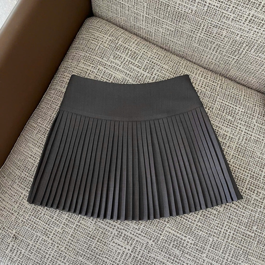 Gold Pleated Skirt