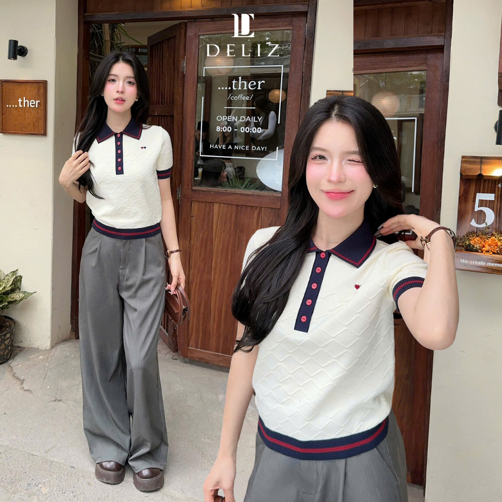 Diamond Knit Polo