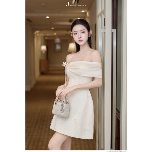 Joy Off-Shoulder Lace Dress