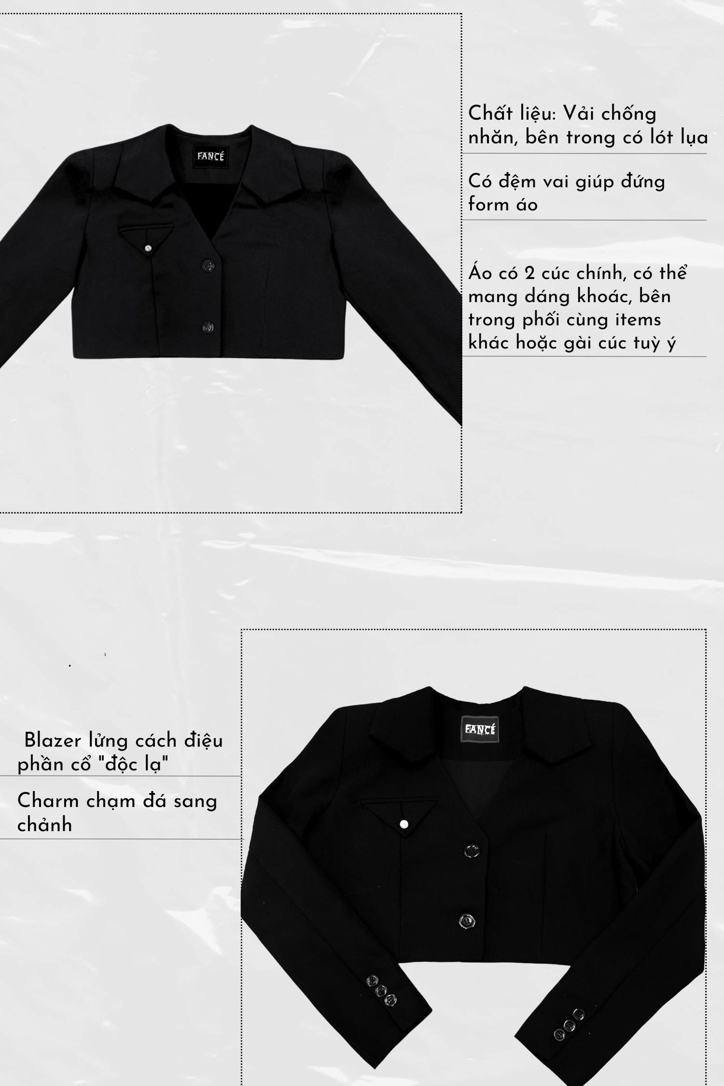 Jandi Crop Blazer - The Fancé