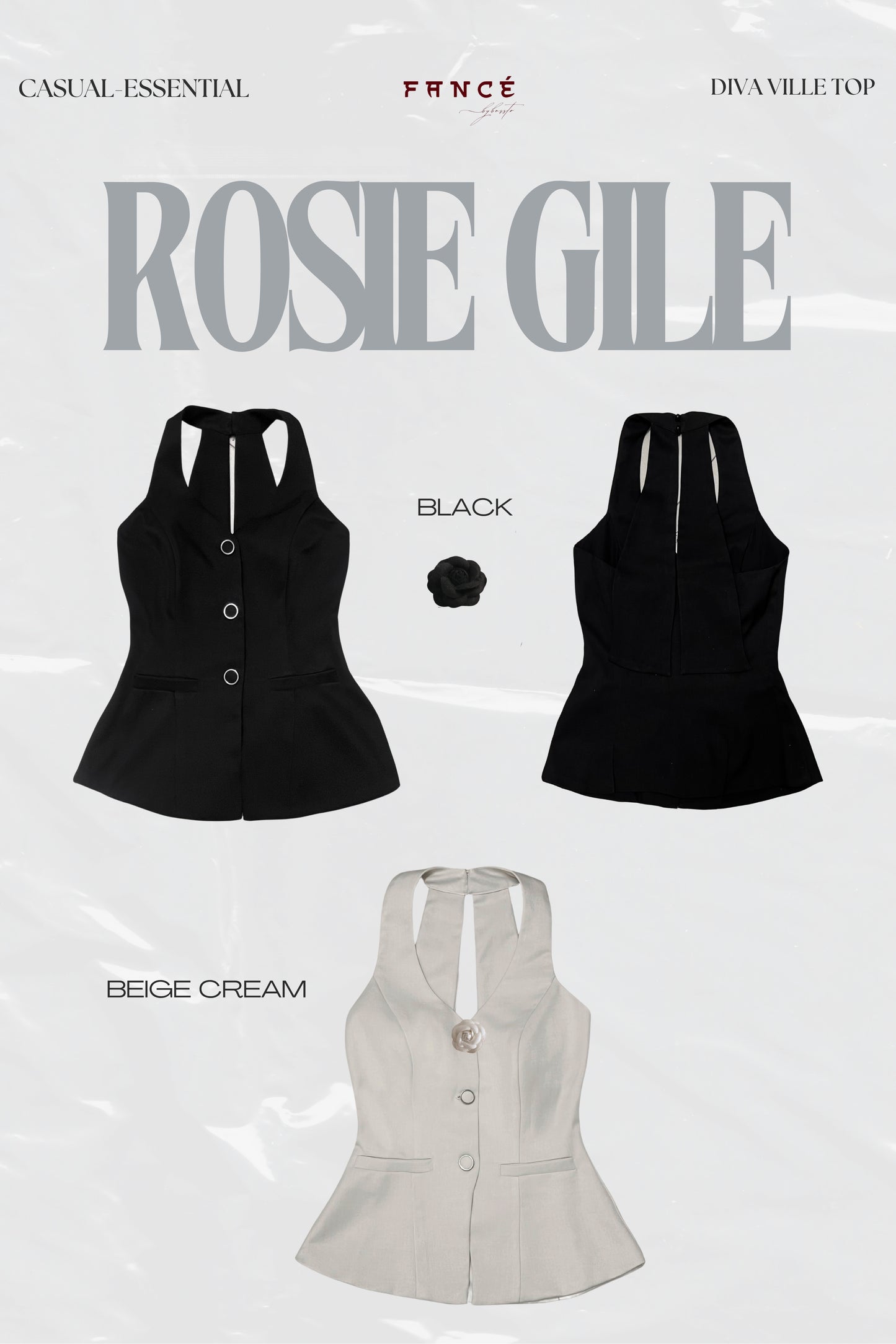 Vietnamese-made tailored sleeveless top – The Fancé