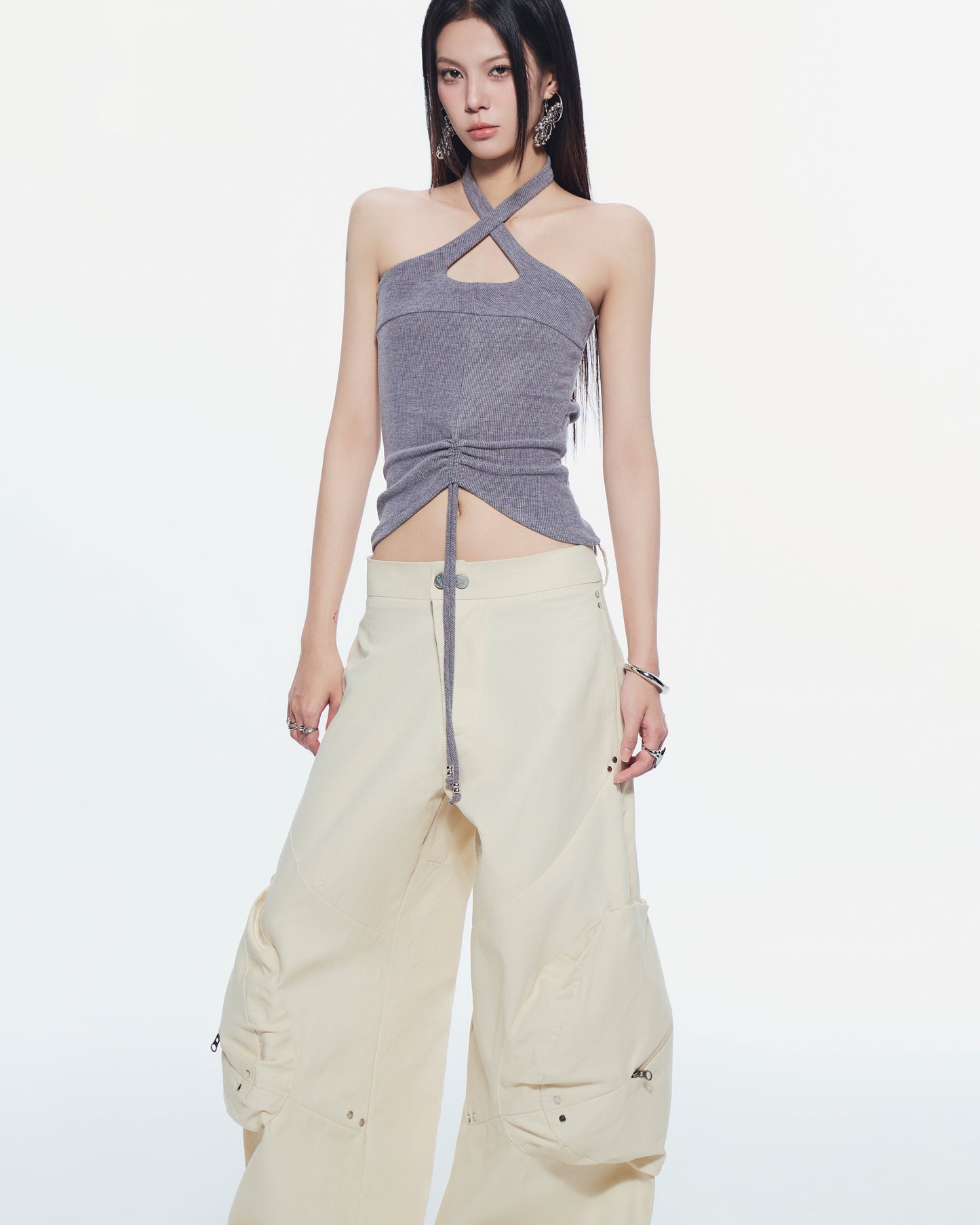 Grey Cherie Halter Top