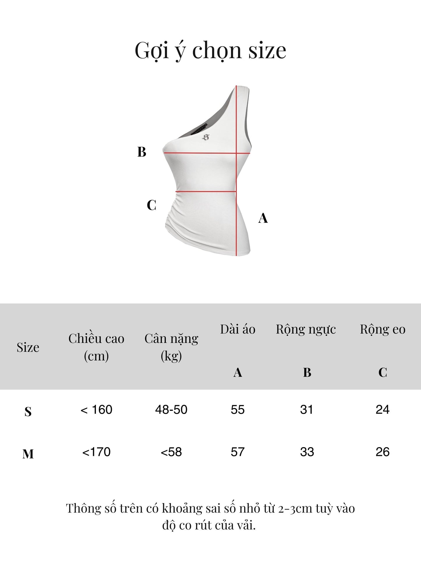 SISTERS - Dora One-Shoulder Top