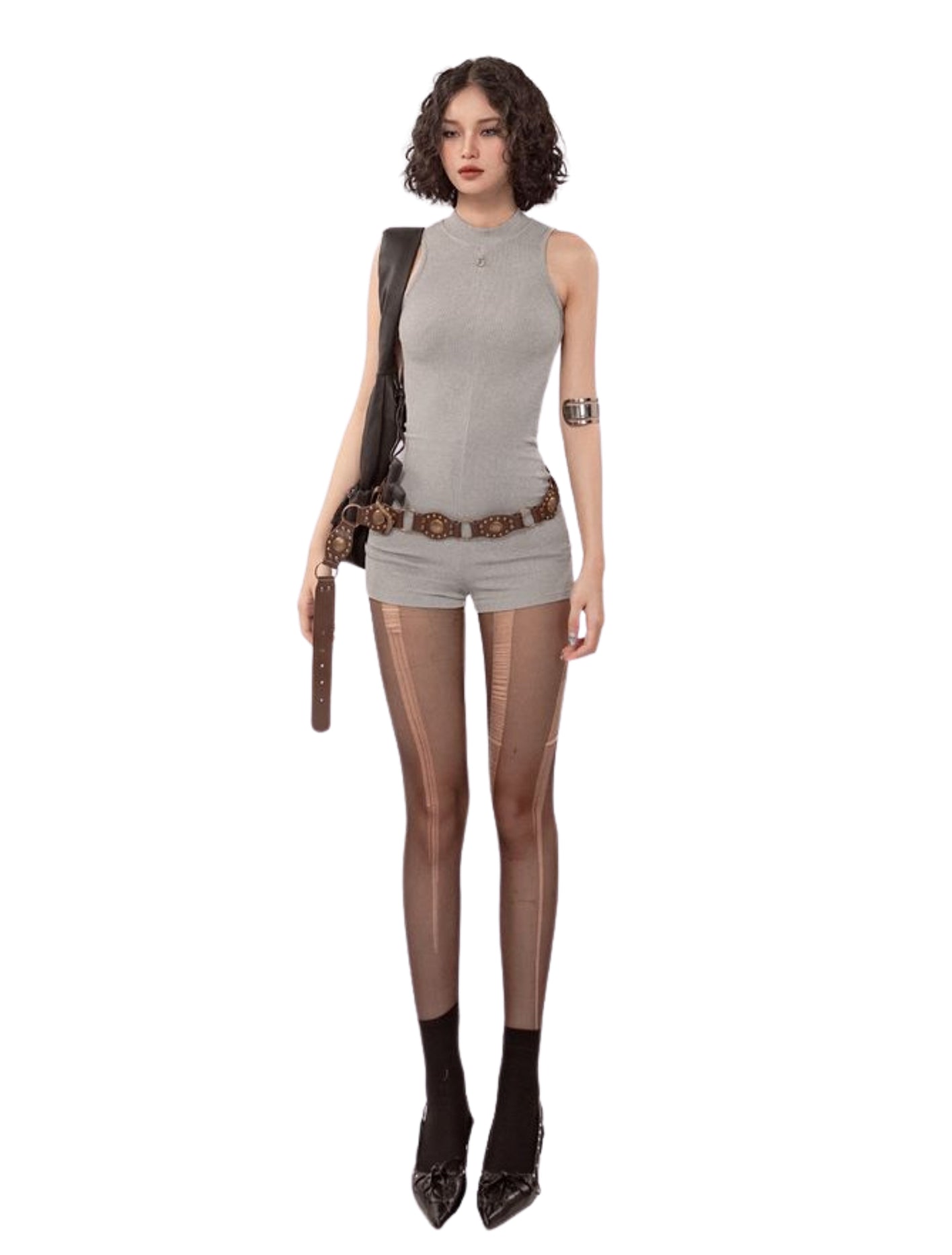 ide angle of Lucy sleeveless jumpsuit