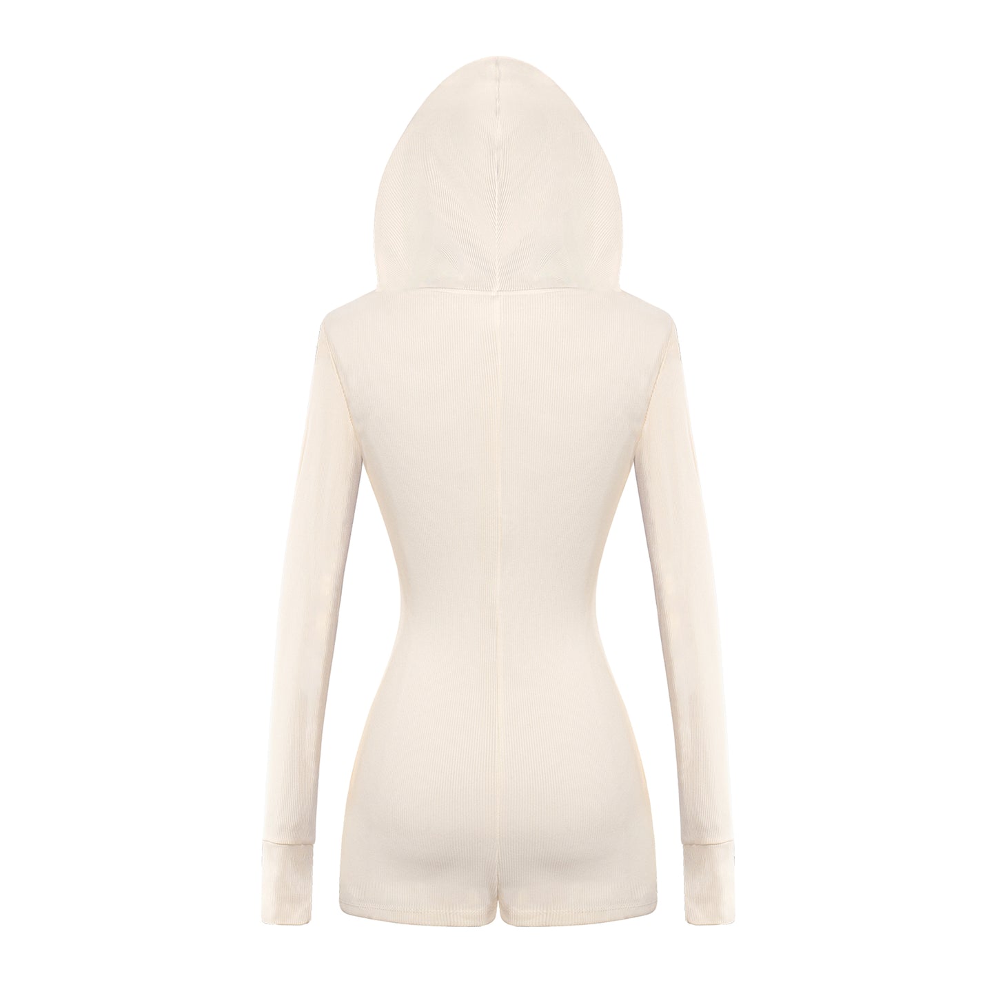 White hooded top on a white background