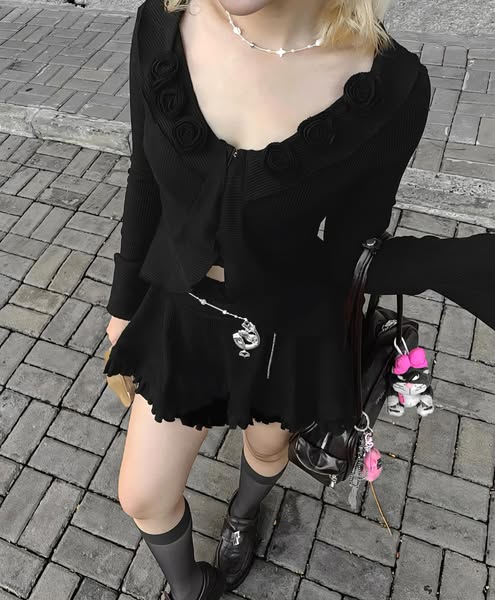 The Fancé Selenia Top with floral detail