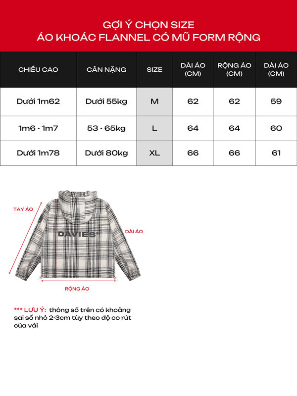 Flannel Hooded Jacket