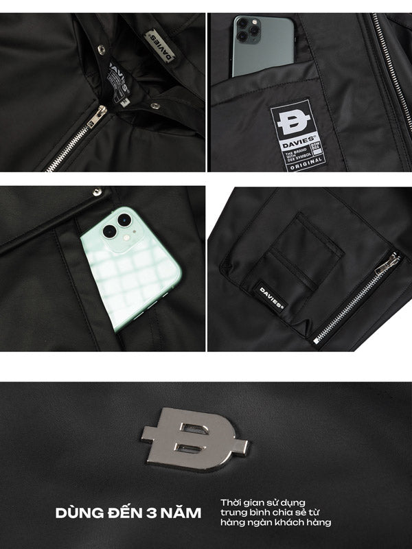 Double Box Hooded Bomber Jacket