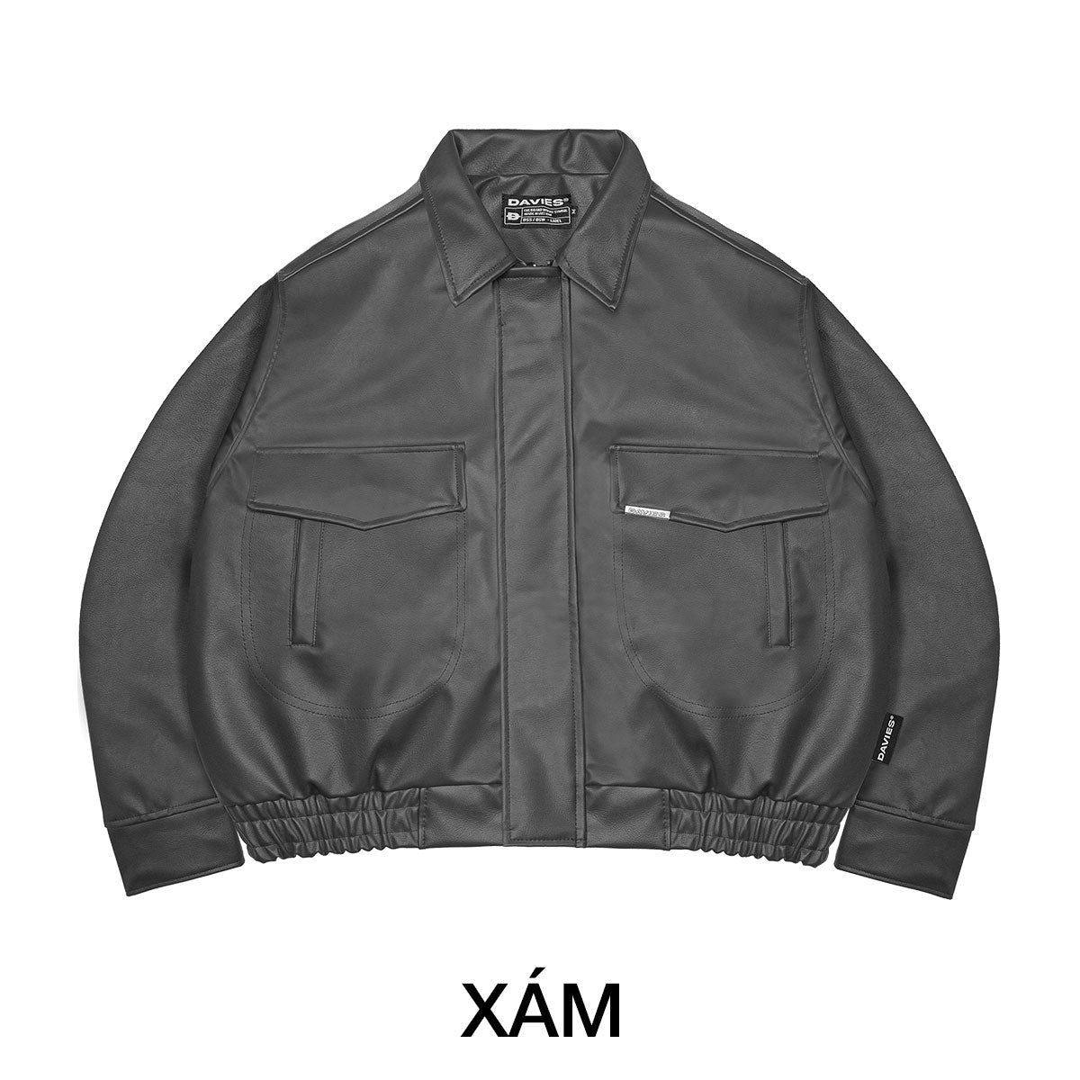 Leather Classy Bomber Jacket
