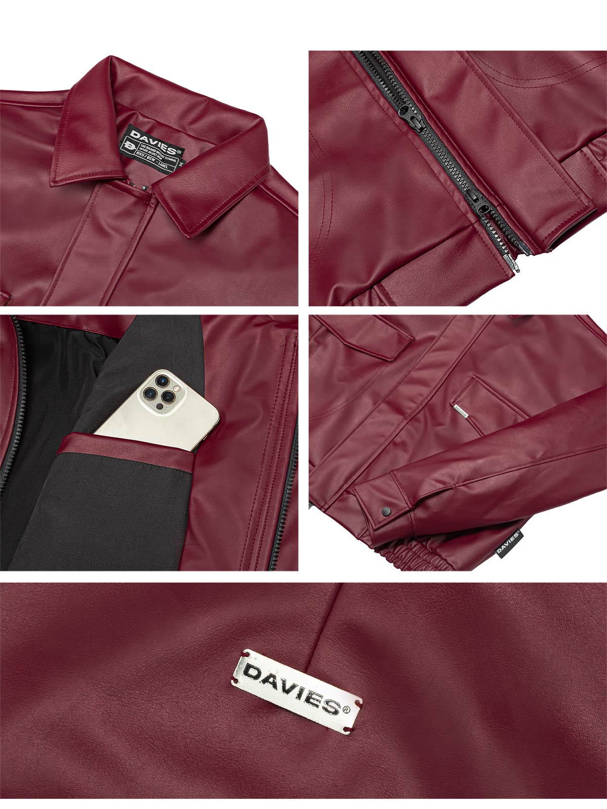 Leather Classy Bomber Jacket