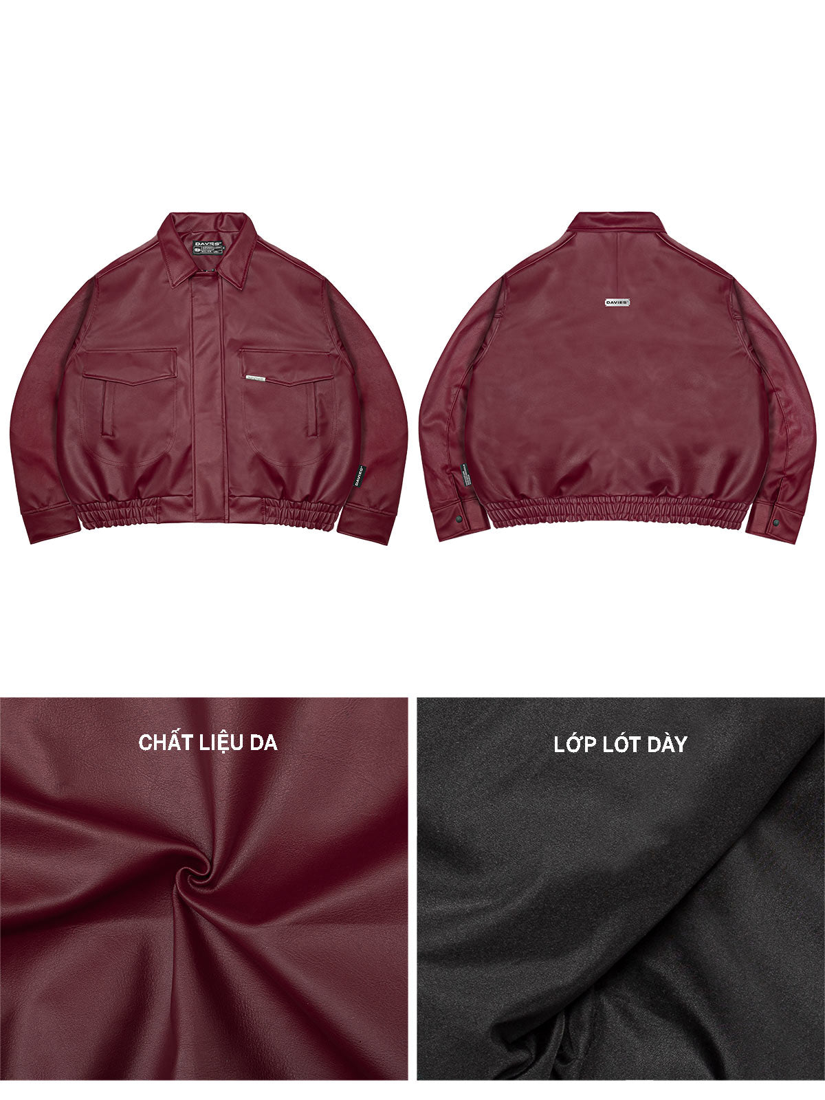 Leather Classy Bomber Jacket