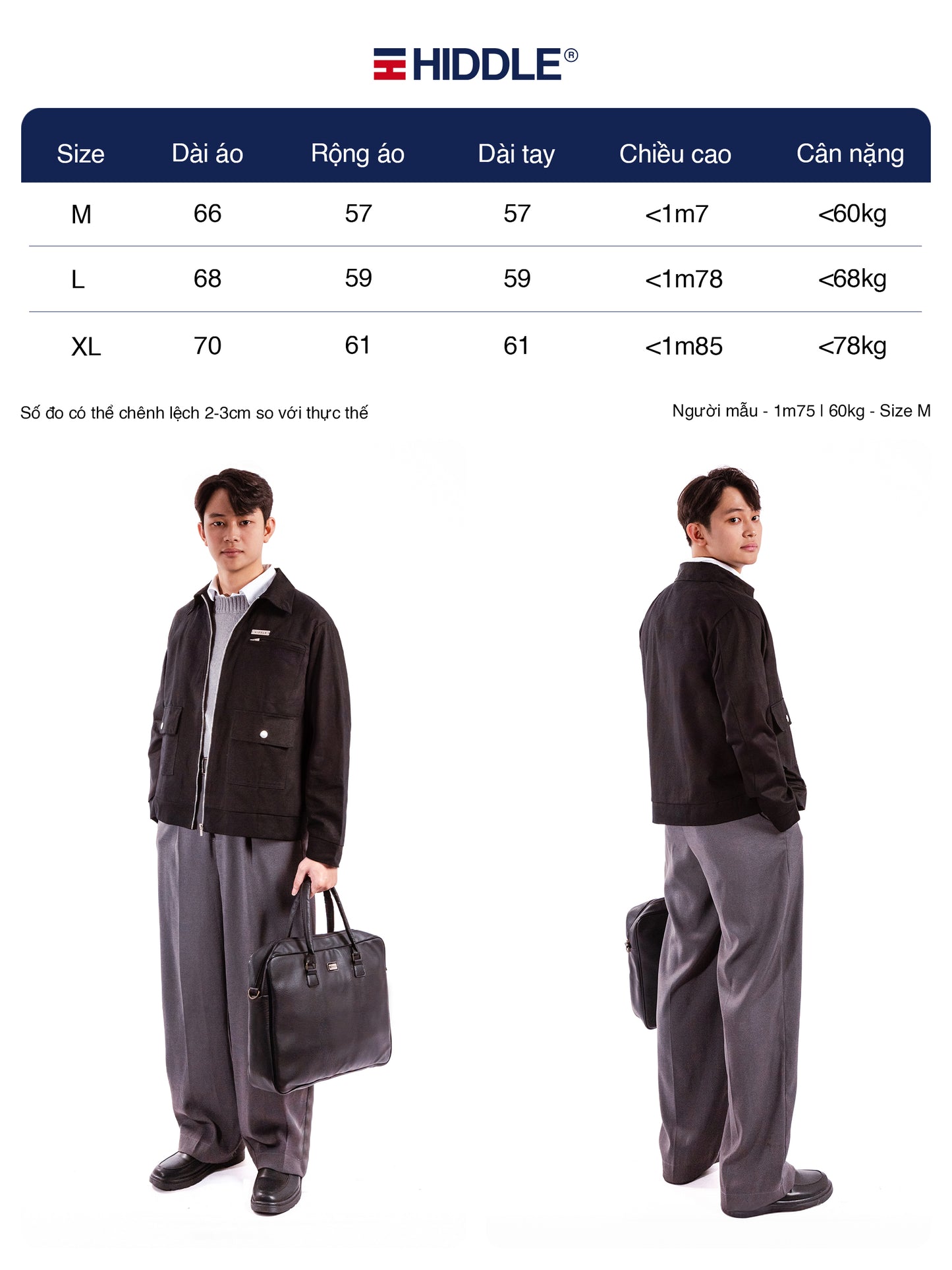 HIDDLE Three-Pocket Cotton Jacket