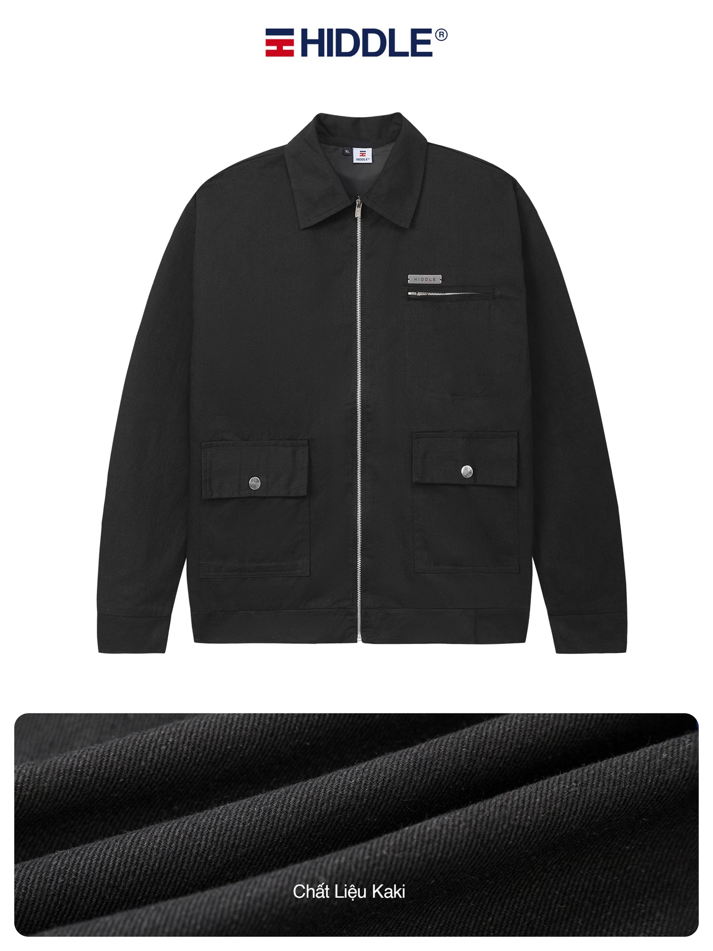 HIDDLE Three-Pocket Cotton Jacket