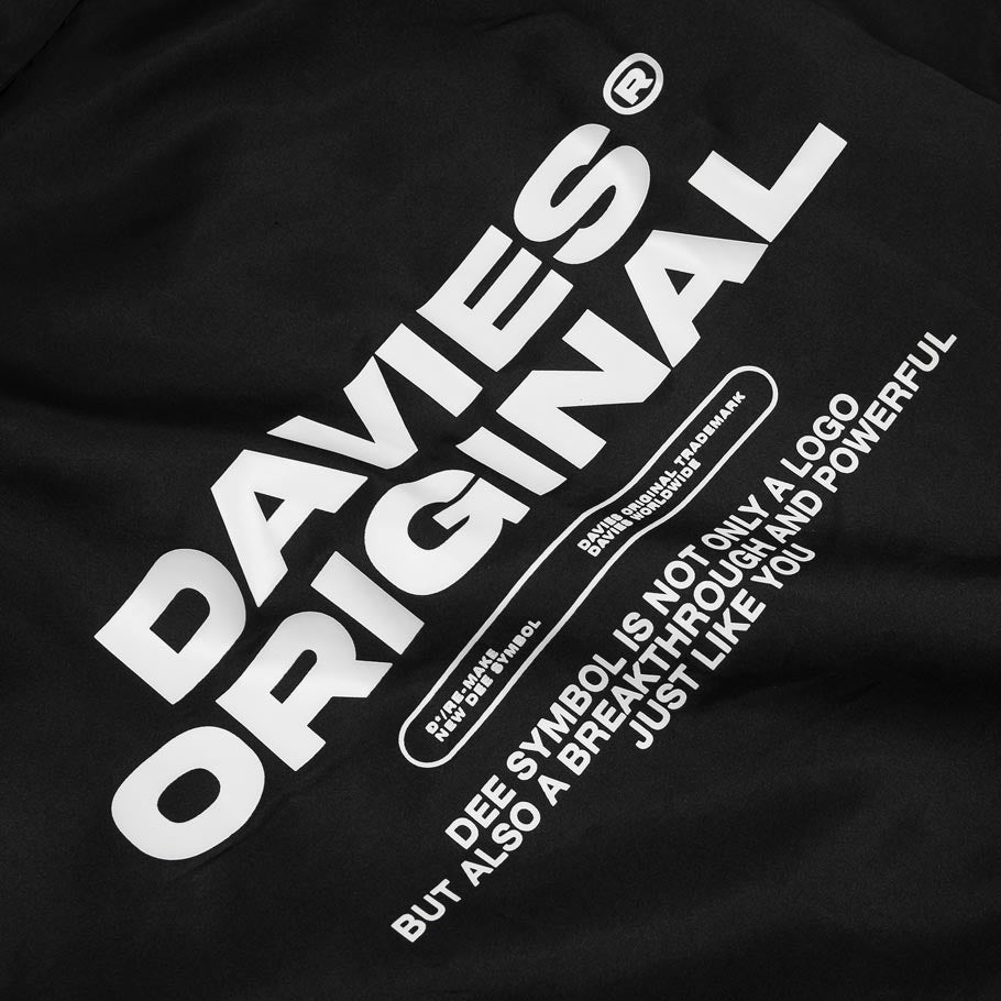 Black t-shirt with 'Dames Original' text and logo on a black background