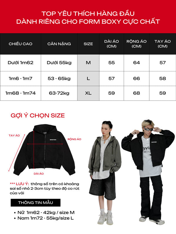 Zip Boxy Daviesism Jacket