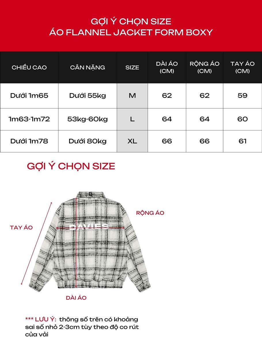 Flannel Double Zip Boxy Jacket