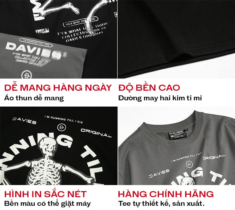 Collage of t-shirt designs with brand logos and text in a promotional context.