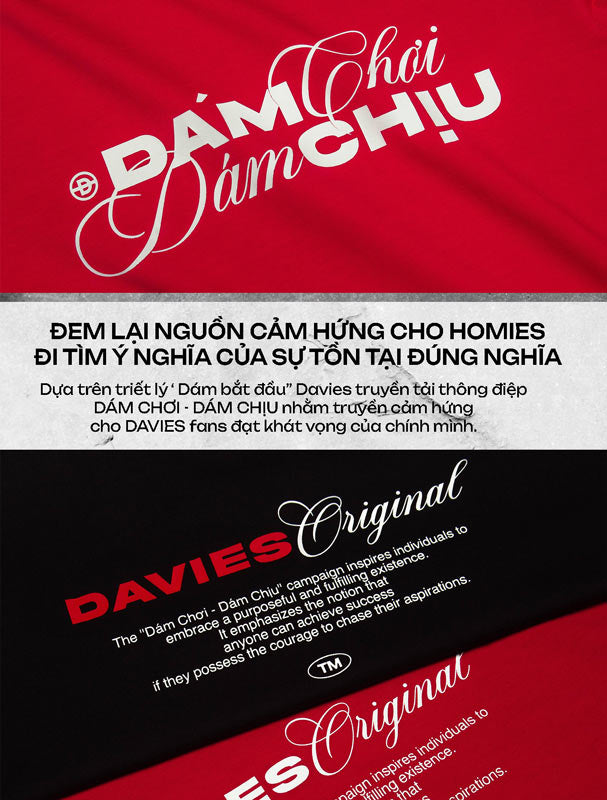 Promotional poster with text and branding elements on a red and black background
