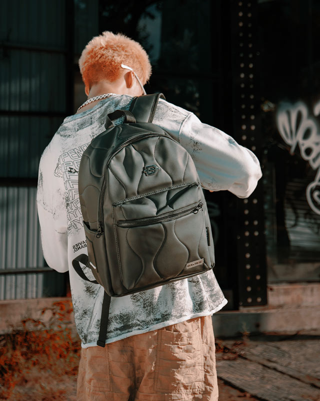Davies Air Backpack – Quilted Leather Local Brand School Backpack