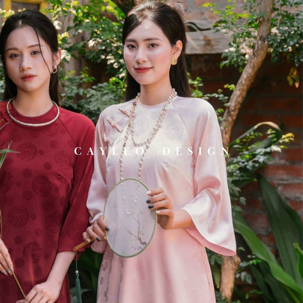 Thanh Chi Silk Brocade Ao Dai