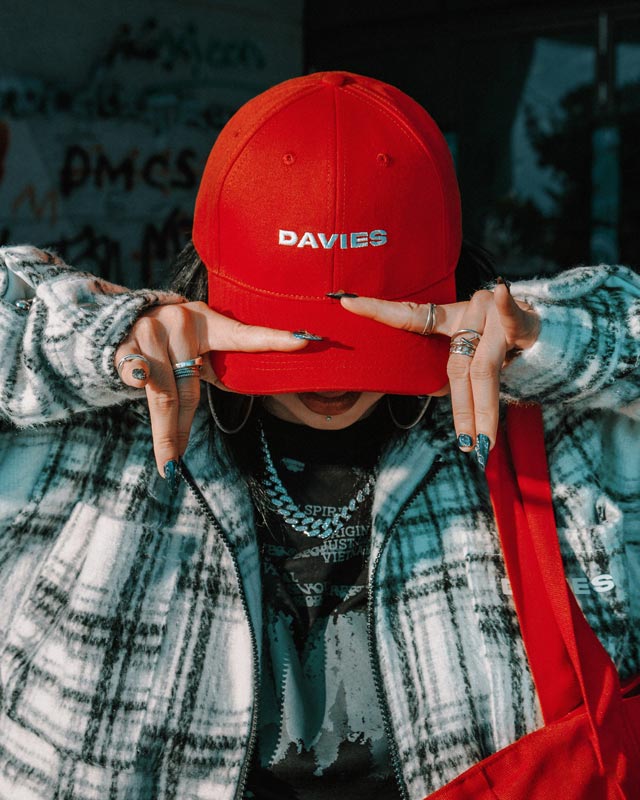 red Simple Cap