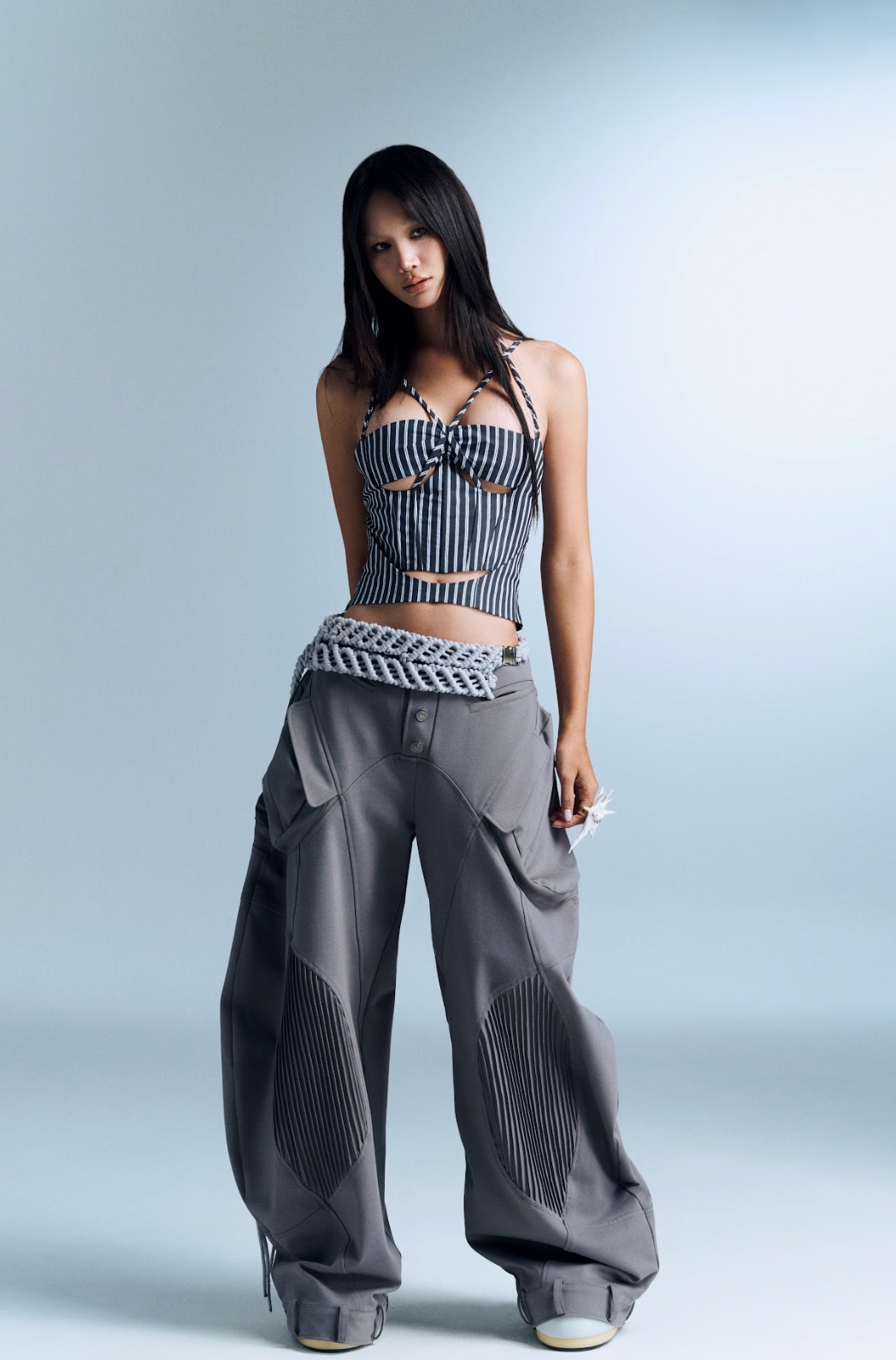 NAVY STRIPES ASAEMON TOP