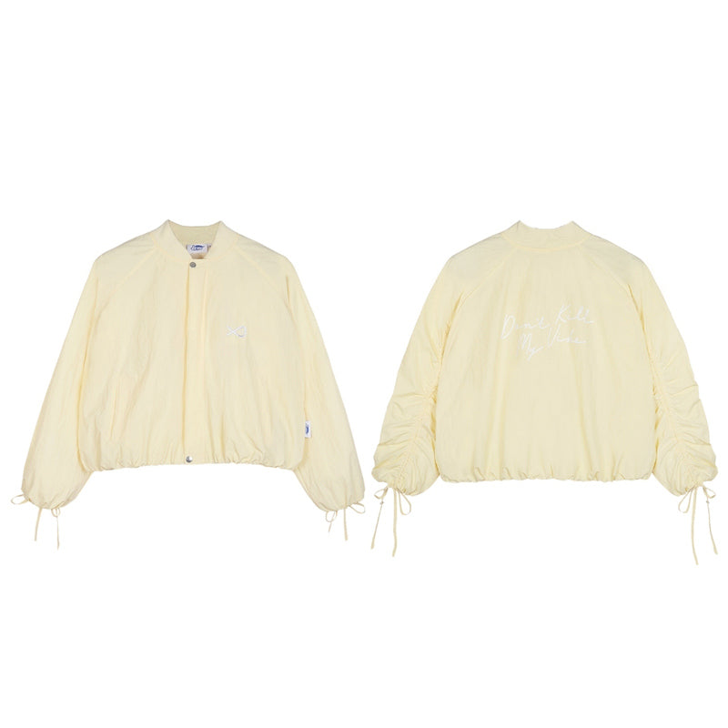 Two cream-colored jackets on a white background