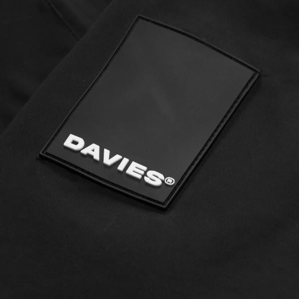 Black patch with 'DAVIES' logo on a black background