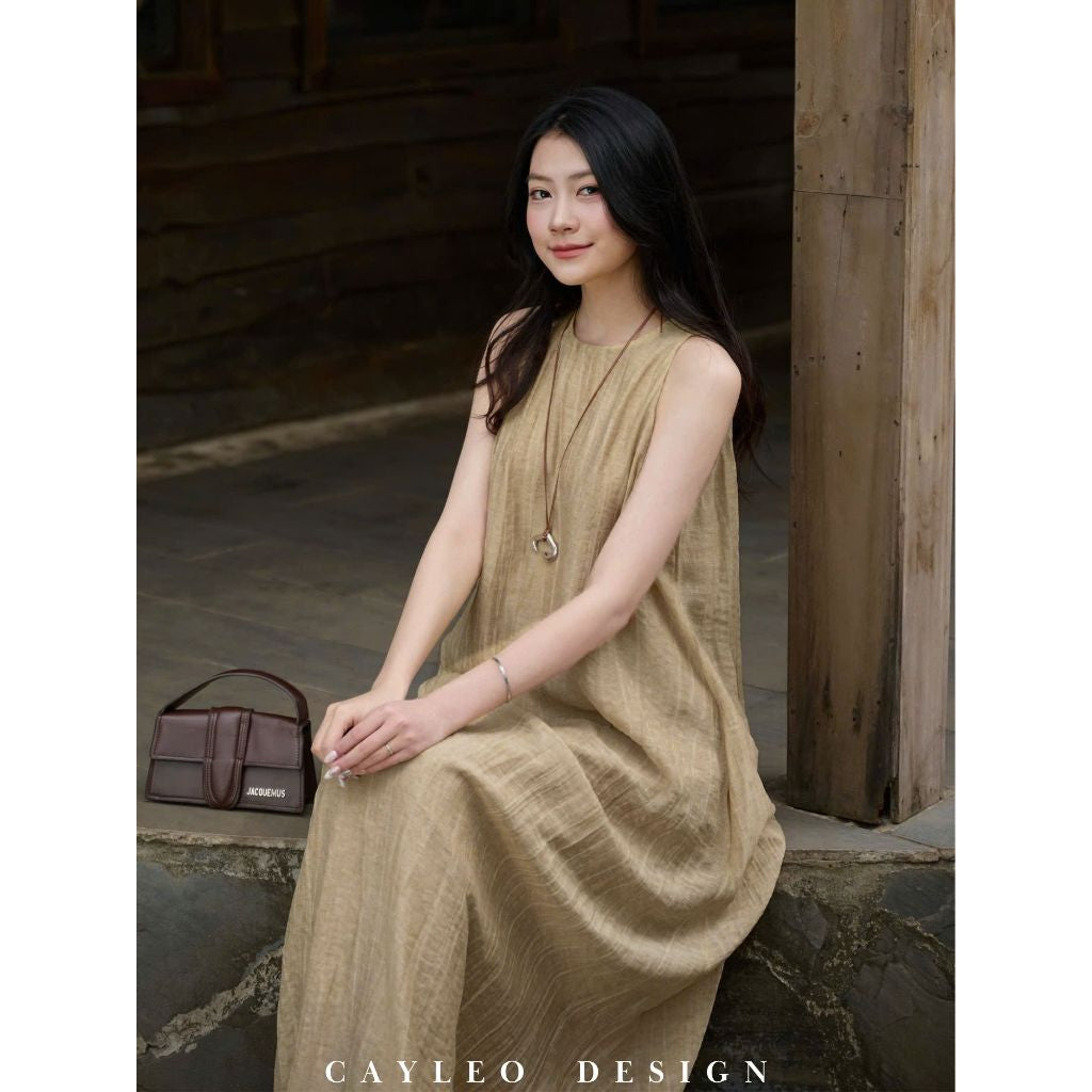 Linen Comfort Maxi Dress