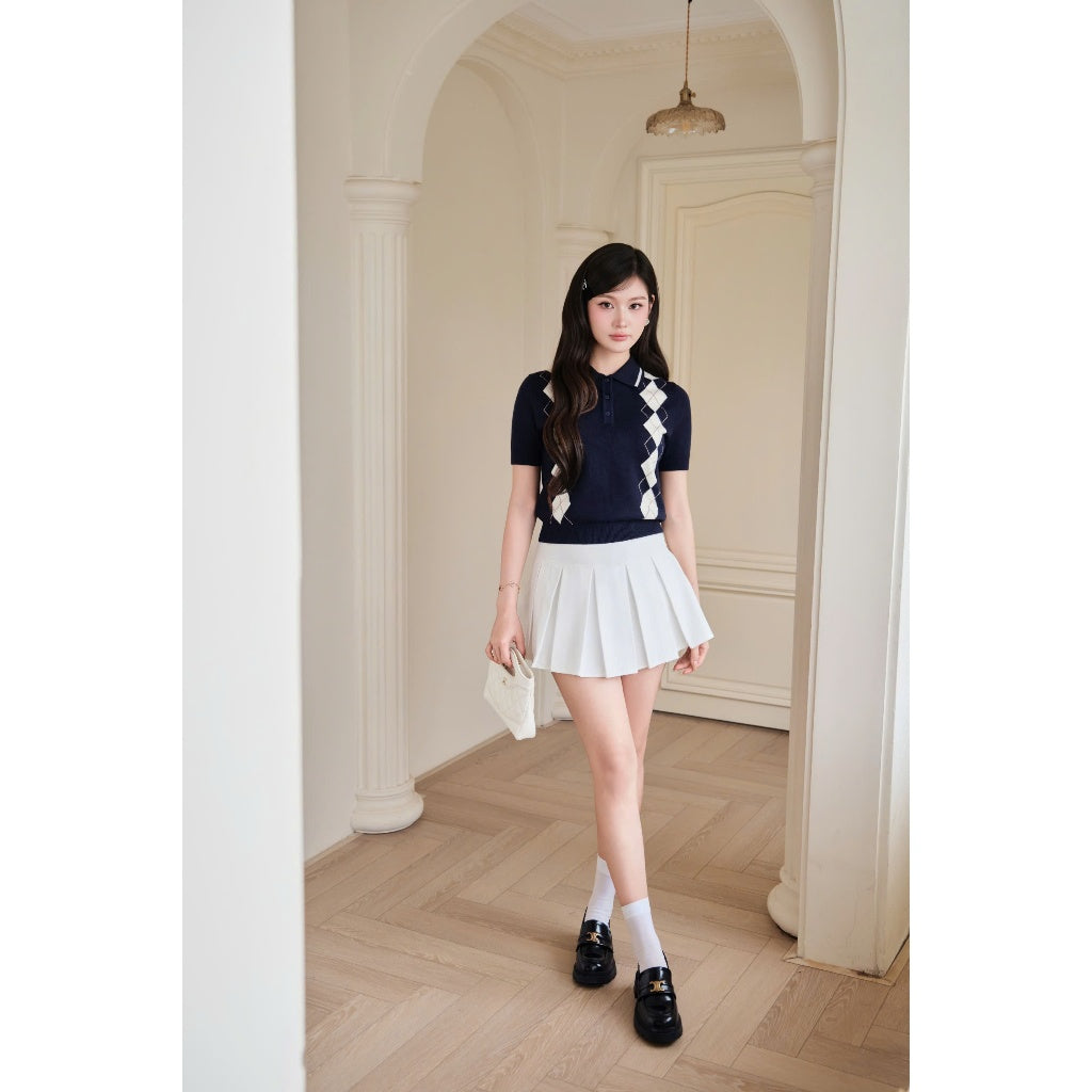 Diamond Polo Knit