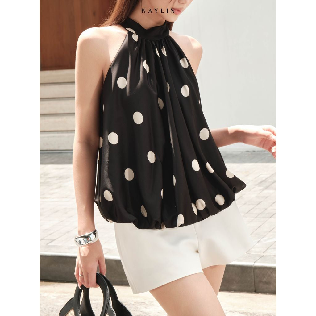 Polka Halter Top