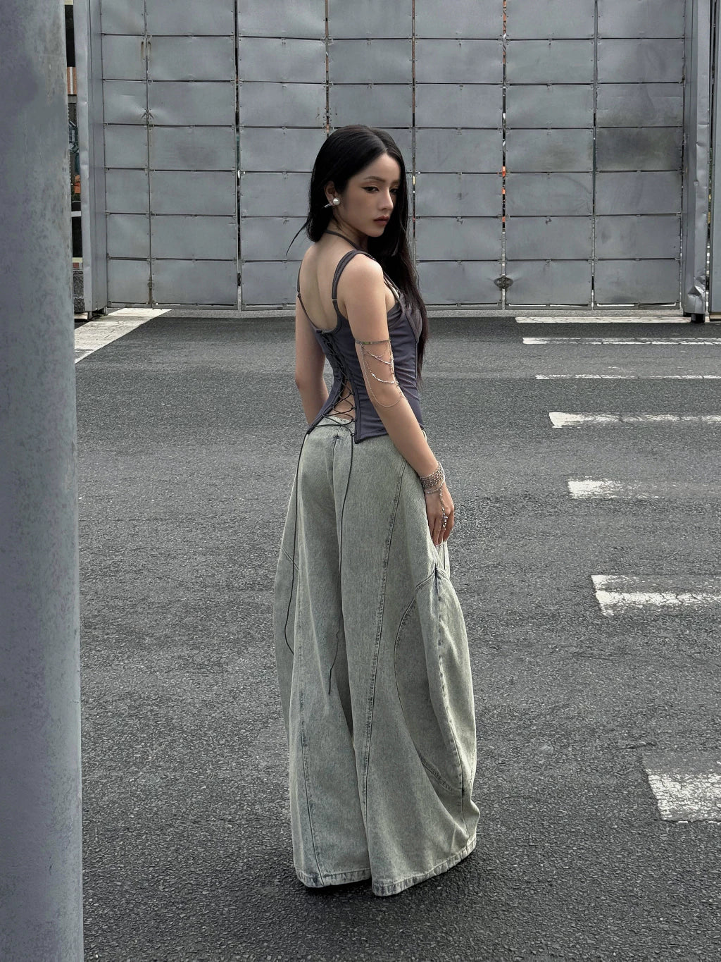 Melios Mesh Top - Dark Blue