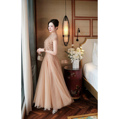 Nude Flare Dress