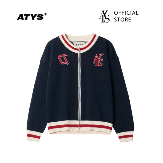 HOMELAND Zipper Knit Sweater
