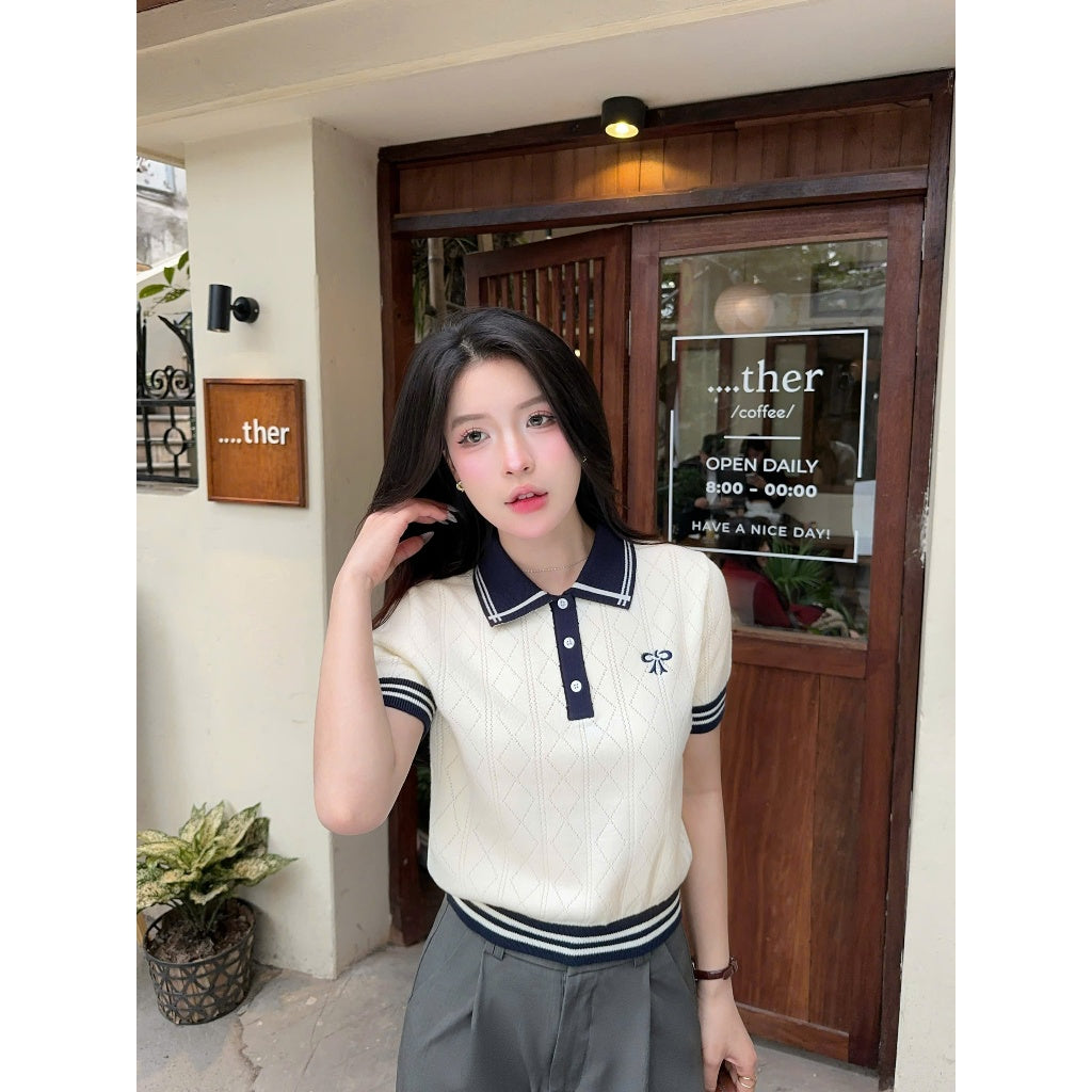 Bow Knit Polo
