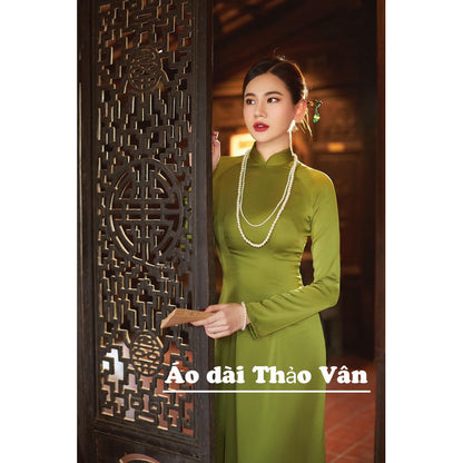 Mint Silk Ao Dai