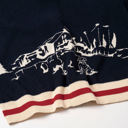 HOMELAND Zipper Knit Sweater