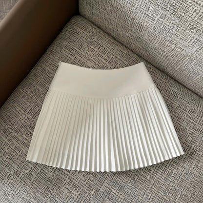 Gold Pleated Skirt