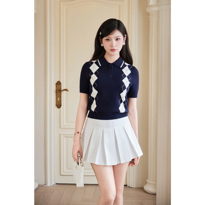 Diamond Polo Knit