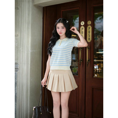 Stripe Knit Polo