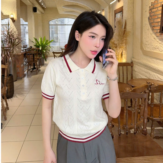 Diamond Knit Polo