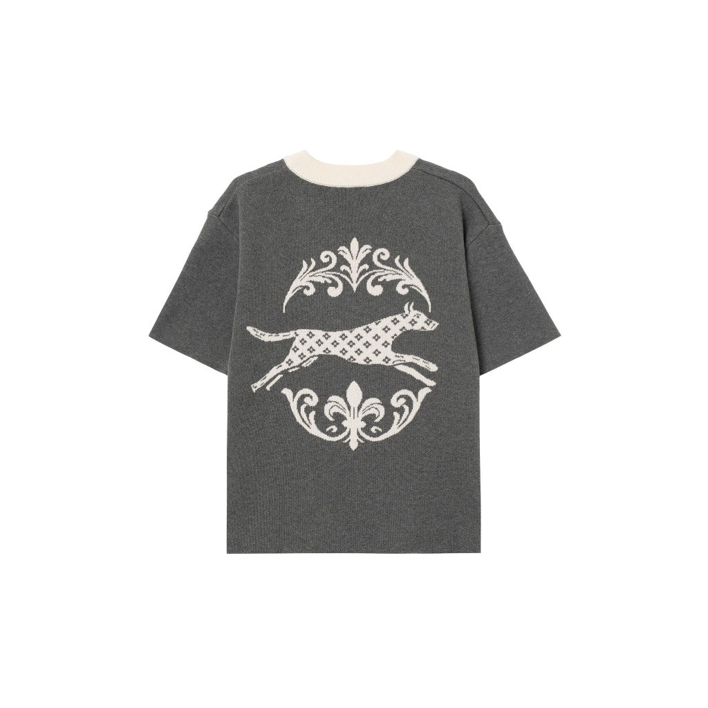 Shadow Back Knit Half-Zip Polo