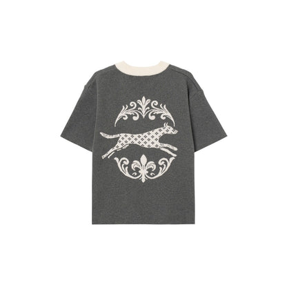 Shadow Back Knit Half-Zip Polo