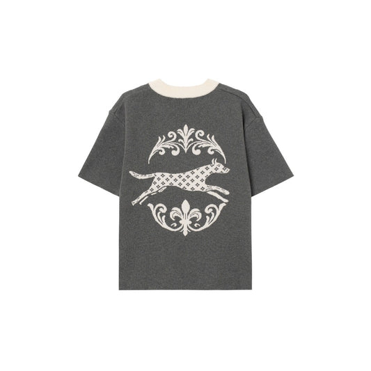 Shadow Back Knit Half-Zip Polo