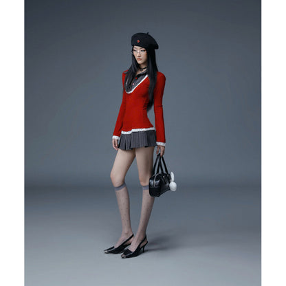 Red Shirt-Hybrid Jersey Dress