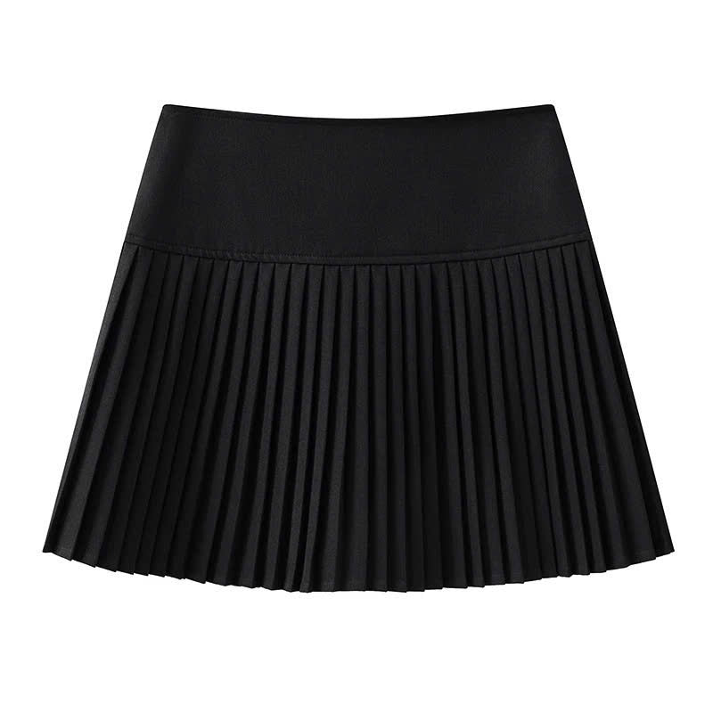 Gold Pleated Skirt